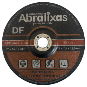 Disco de desbaste de ferro fundido 4.1/2
