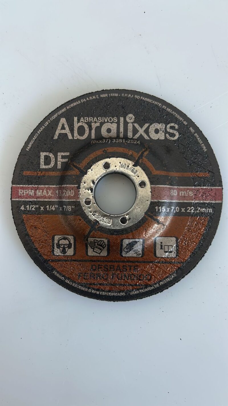 Disco de desbaste de aço 4.1/2